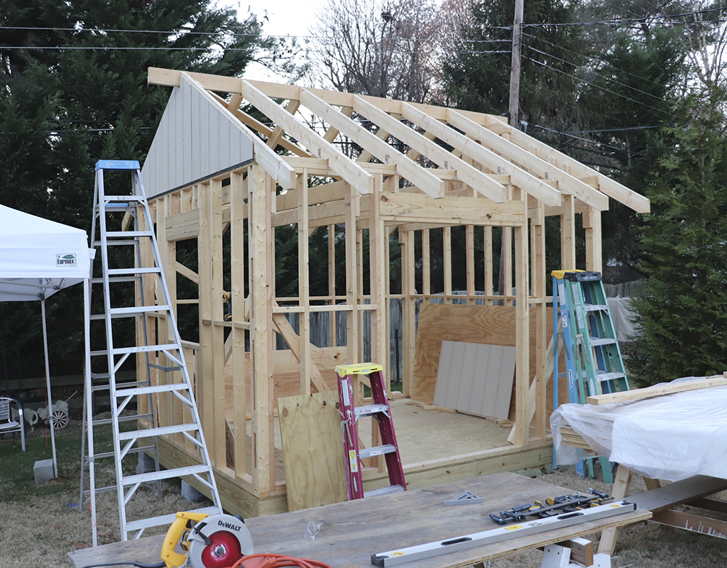 tool shed framing1